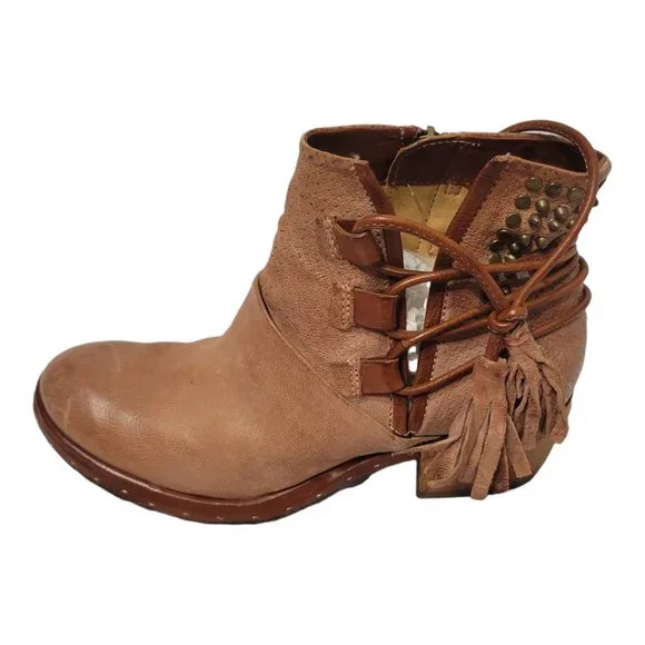 A.S.98 Bootie Peachy Tan Size 37 - Picture 8 of 11